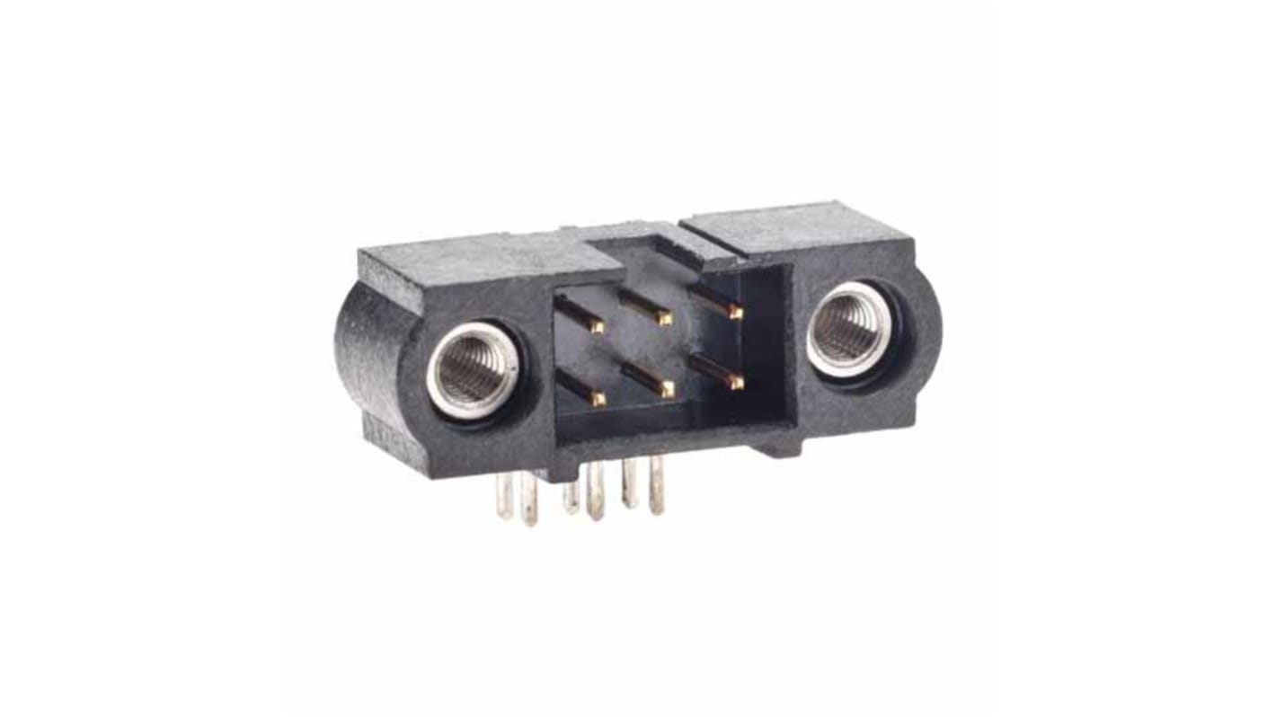 Conector de PCB HARWIN serie M80-530, de 6 vías en 2 filas, paso 2mm, Montaje en orificio pasante, para soldar