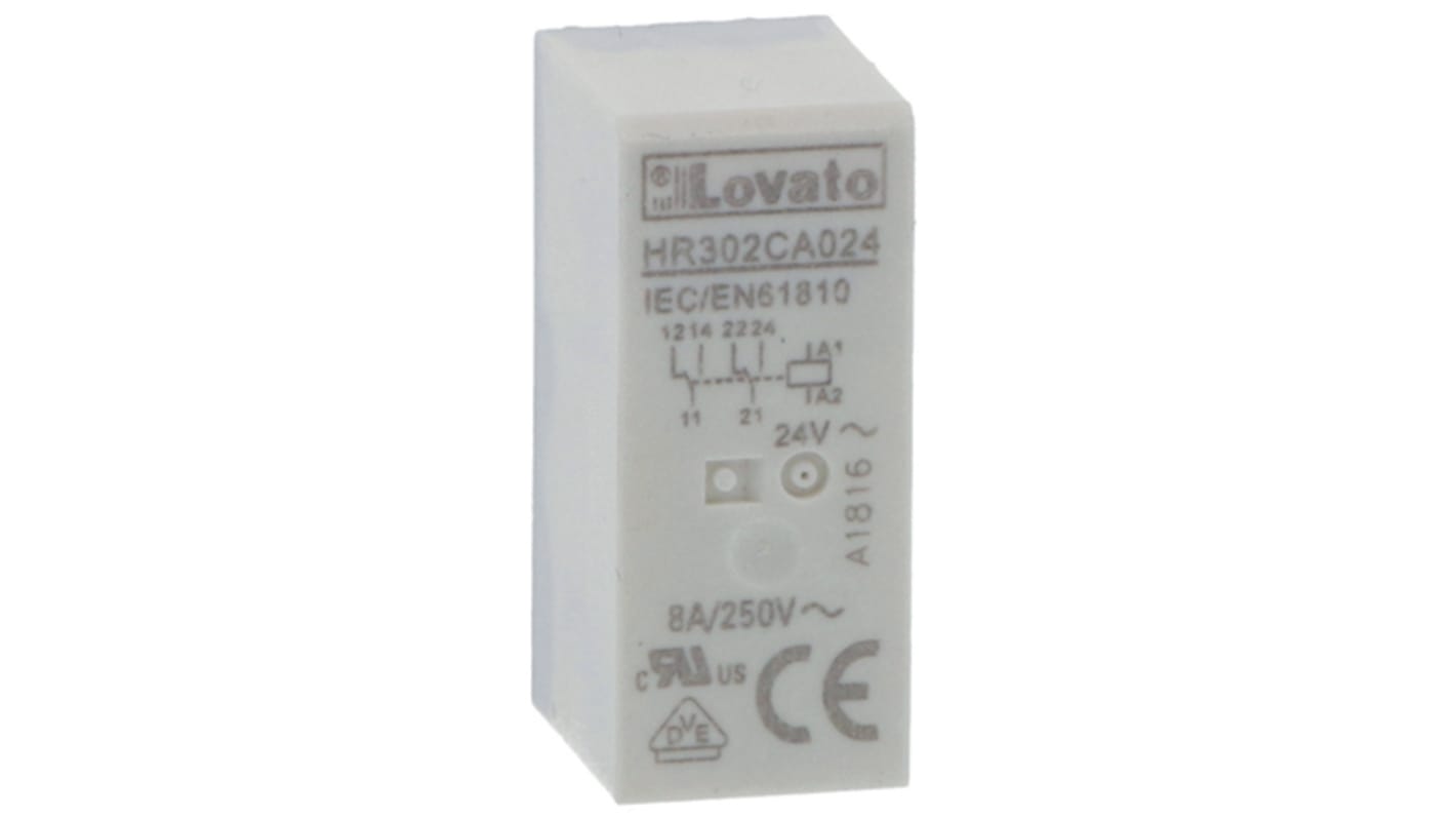 Lovato リレー 24V dc, 1c接点 基板実装タイプ