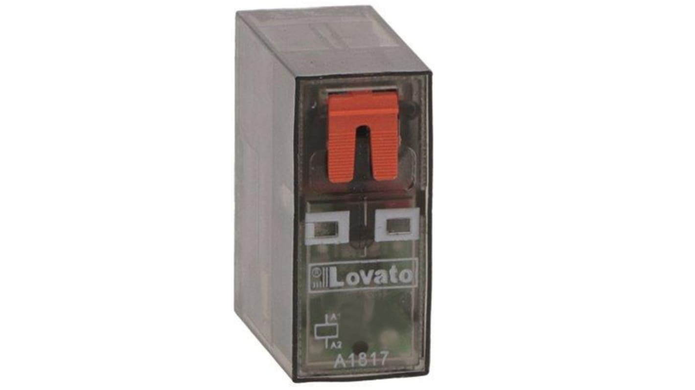 Relais Lovato, 1 RT, bobine 110V c.c. Rail DIN