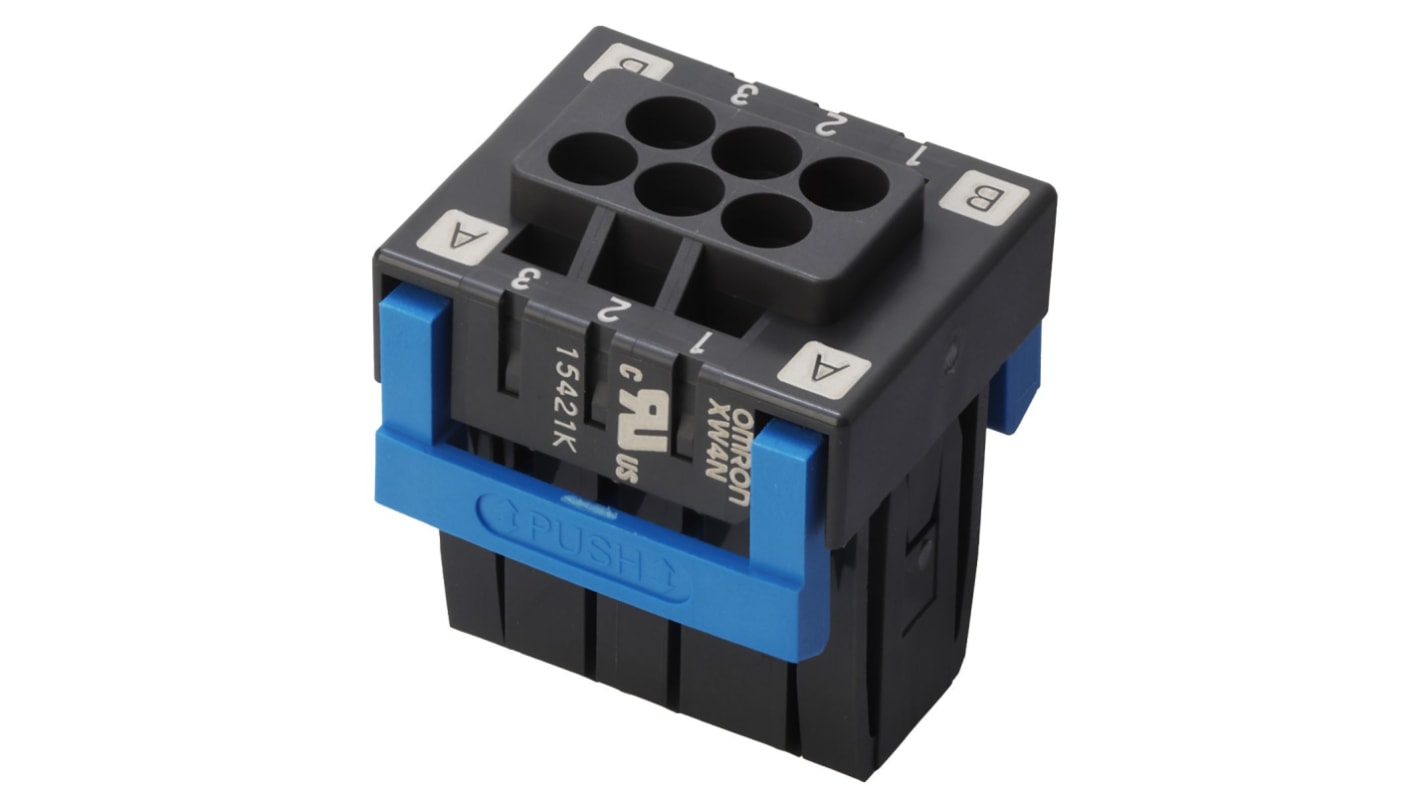 Omron 3.5mm Pitch 6 Way Pluggable Terminal Block, Plug, Plug-In