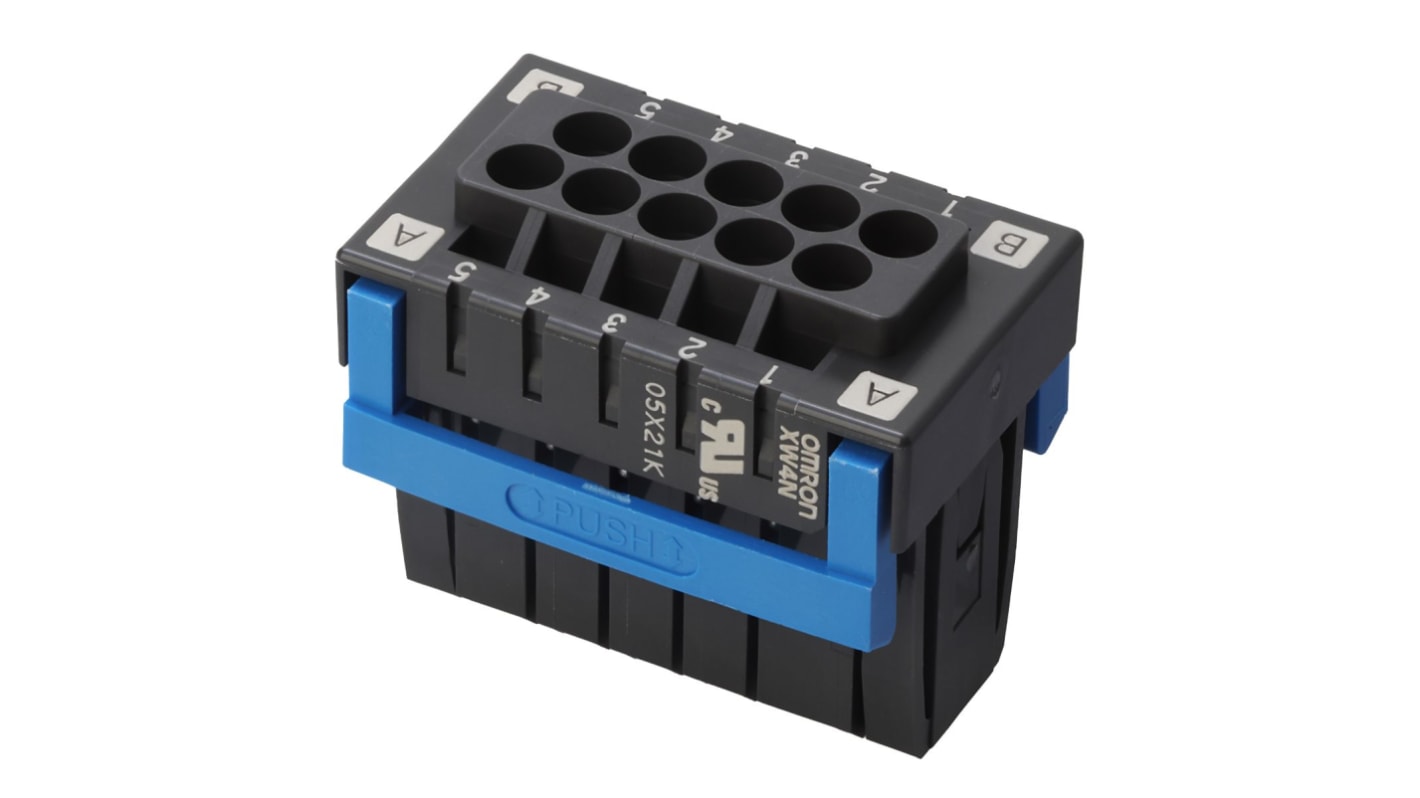 Omron 3.5mm Pitch 10 Way Pluggable Terminal Block, Plug, Plug-In