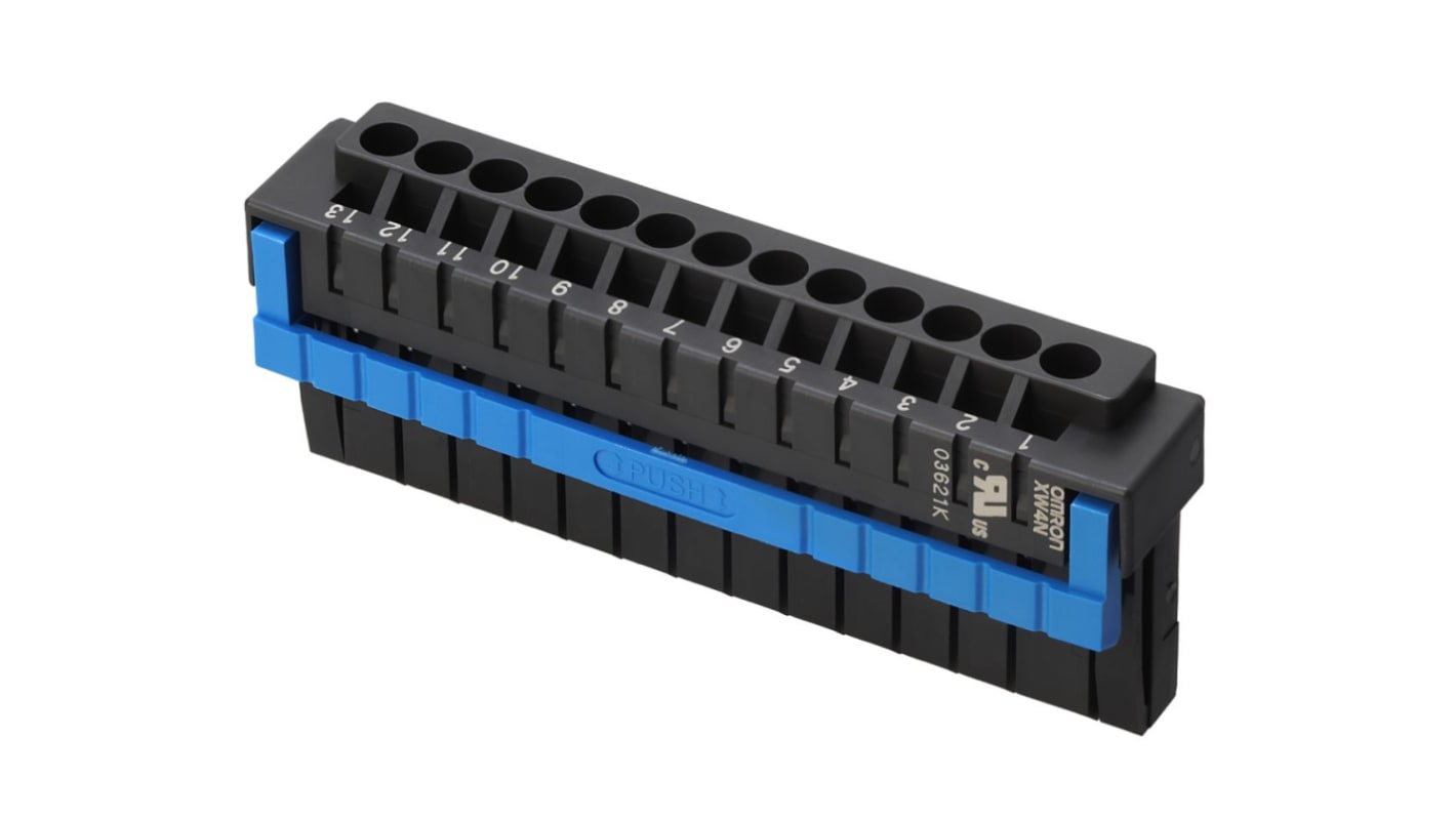 Omron 3.5mm Pitch 13 Way Pluggable Terminal Block, Plug, Plug-In