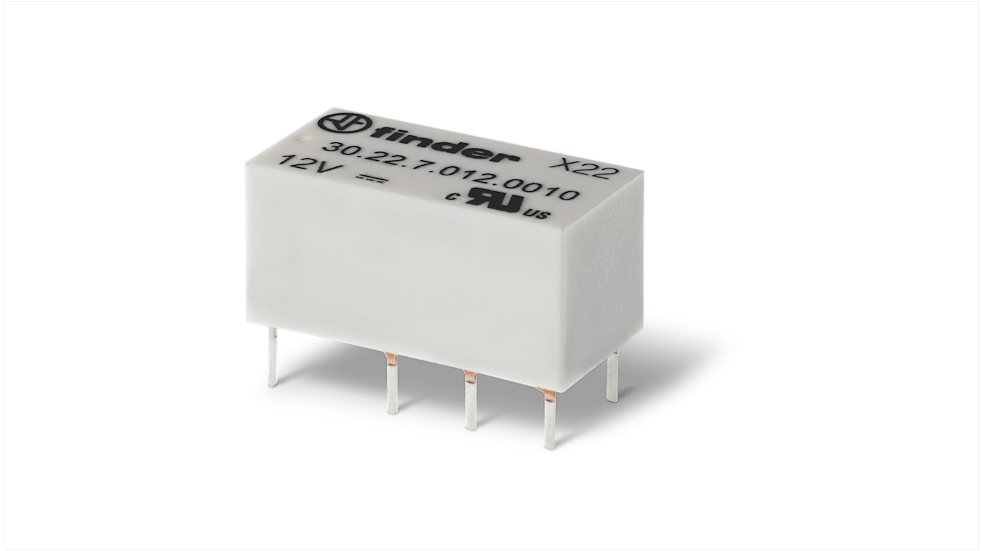 Finder PCB Mount Relay, 9V dc Coil, 2A Switching Current