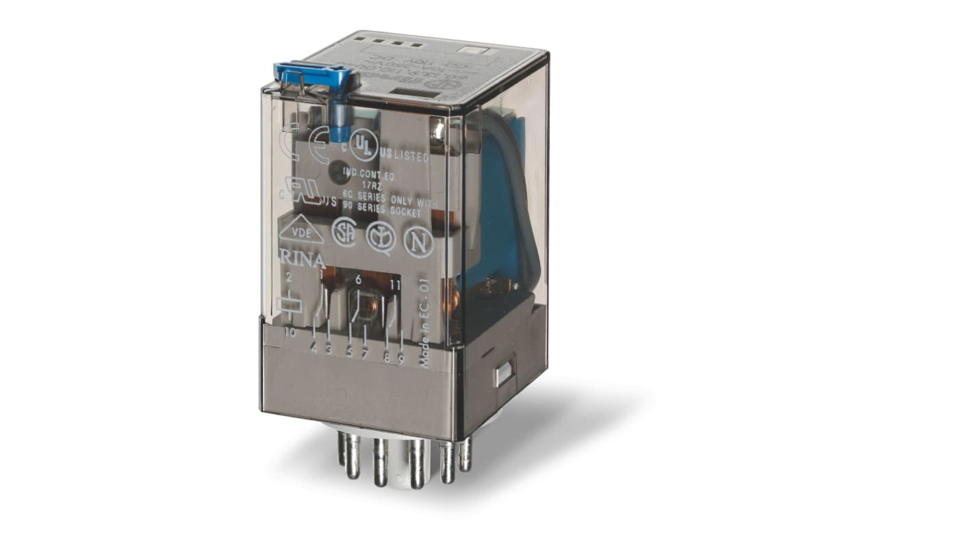 リレー 24V ac 3PDT, 3PDT プラグイン取り付けタイプ