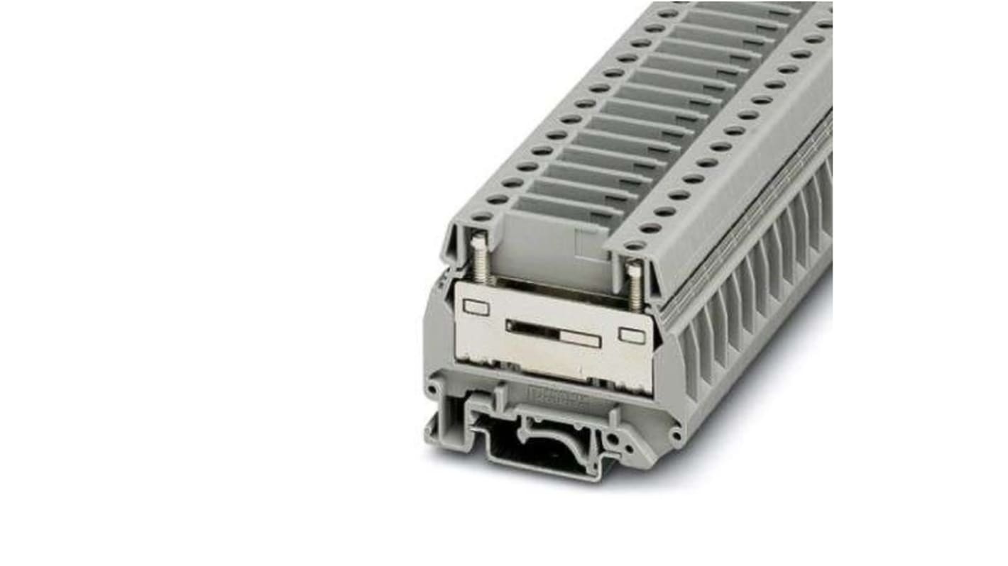 Phoenix Contact UGSK/S Series Grey Terminal Block, 0.5 → 10mm², 1-Level, Screw Termination