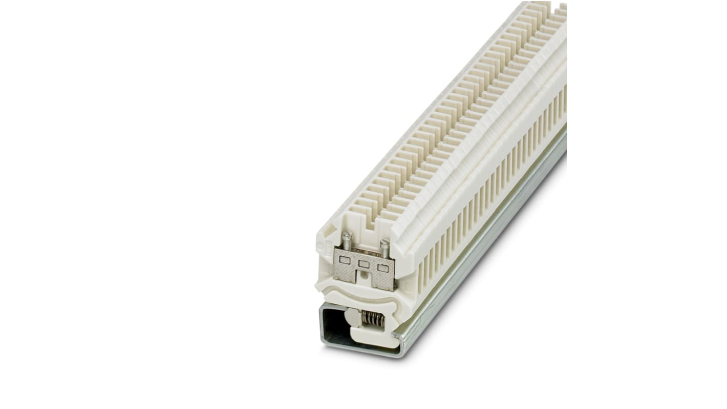 Phoenix Contact SSK 0525 KER-EX Series White Feed Through Terminal Block, 0.2 → 4mm², 1-Level, Screw Termination