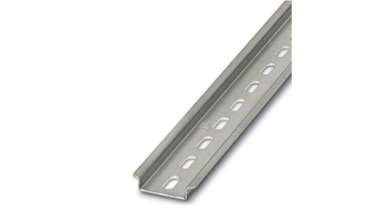 Rail DIN Phoenix Contact 2000mm x 35mm x 2000mm, Perforé en Acier