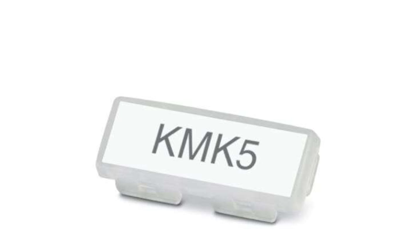 Phoenix Contact KMK 5 Cable Tie Cable Marker, Clear, 10 → 40mm Cable