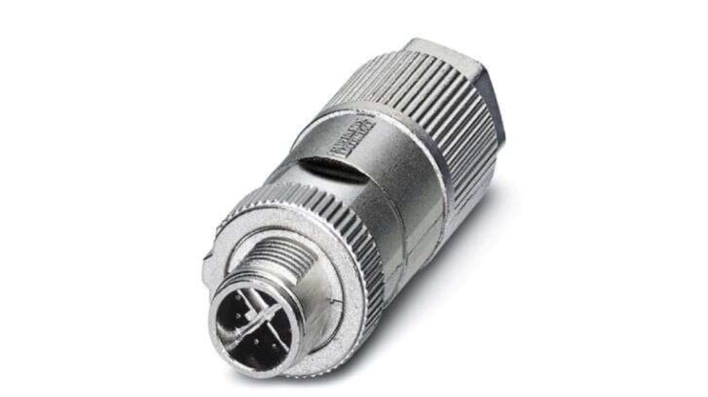 Phoenix Contact Circular Connector, 8 Contacts, M12 Connector, Plug, IP65, IP67, SAC Series