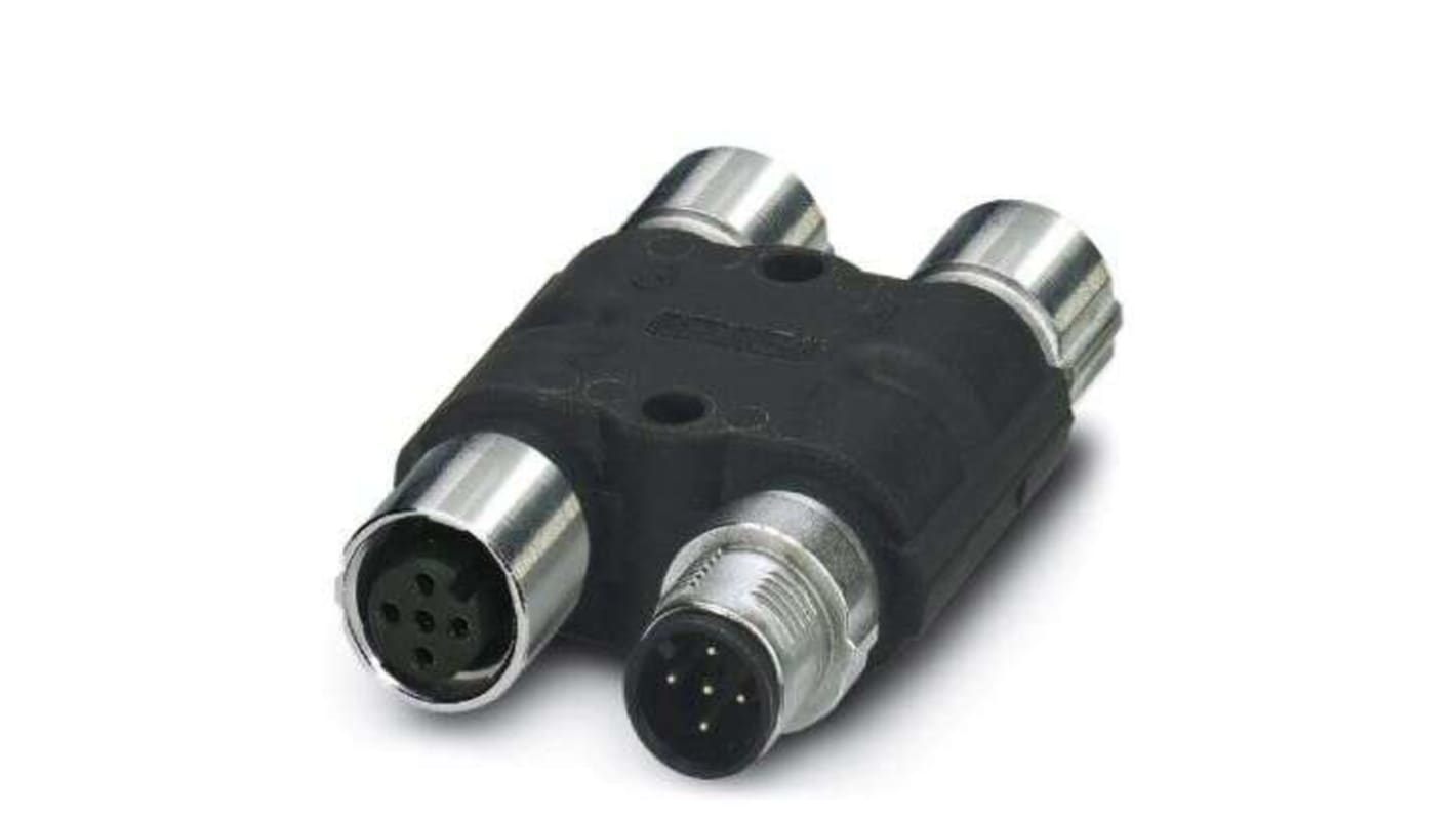 Adaptador conector circular Phoenix Contact serie CUC-BH-M12D1PBK-A/R4BE