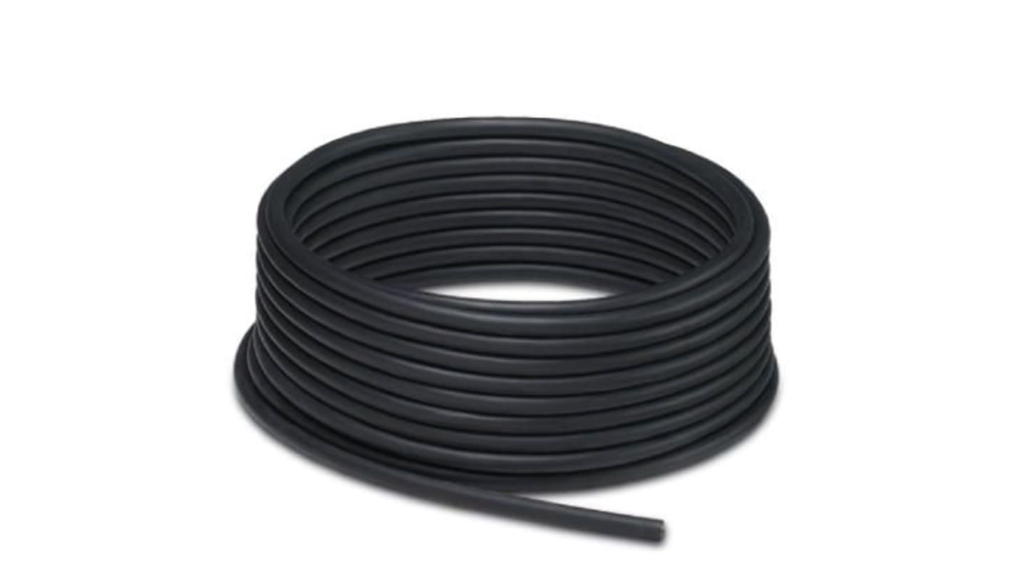 Phoenix Contact Multicore Industrial Cable, 4 Cores, 0.34 mm², 100m, Black, Grey Polyurethane PUR Sheath