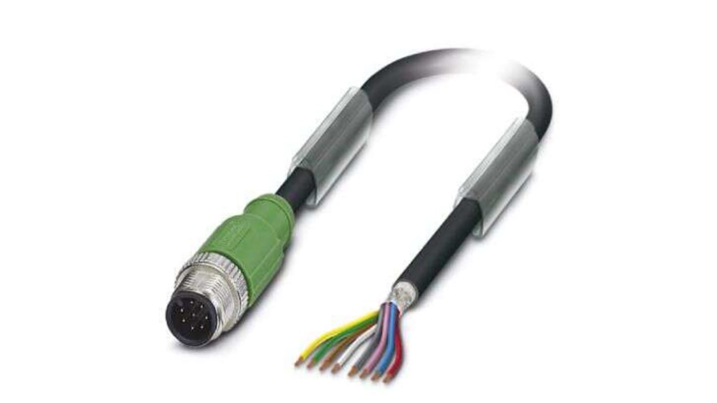 Cable de conexión Phoenix Contact, con. A M12 Macho, 5 polos, con. B M12 Hembra, cod.: A, long. 5m