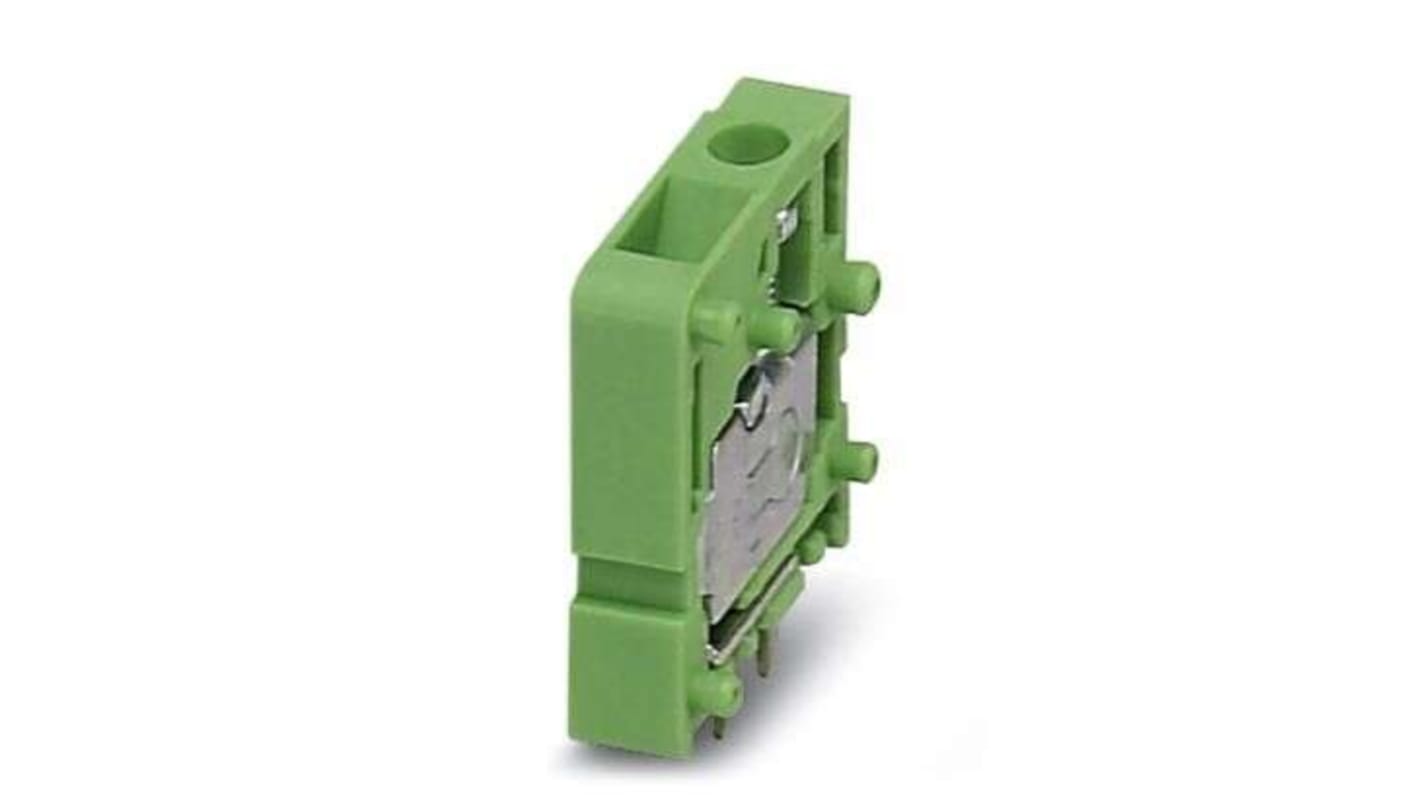 Phoenix Contact PCB Terminal Block, 1-Contact, 5mm Pitch, PCB Mount, 1-Row