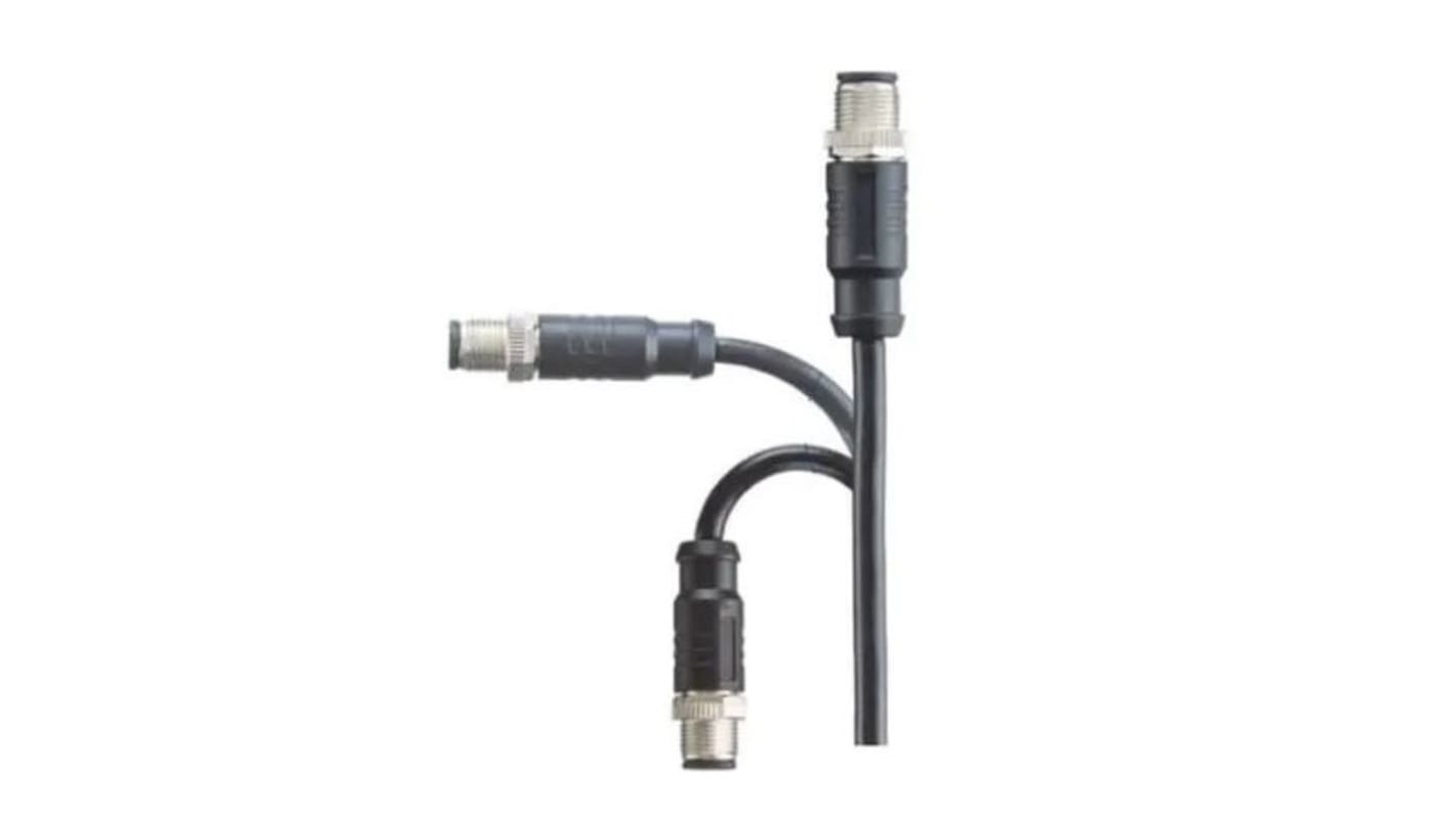 Amphenol M12A konfektioniertes Sensorkabel, Stecker gerade, Länge 5m