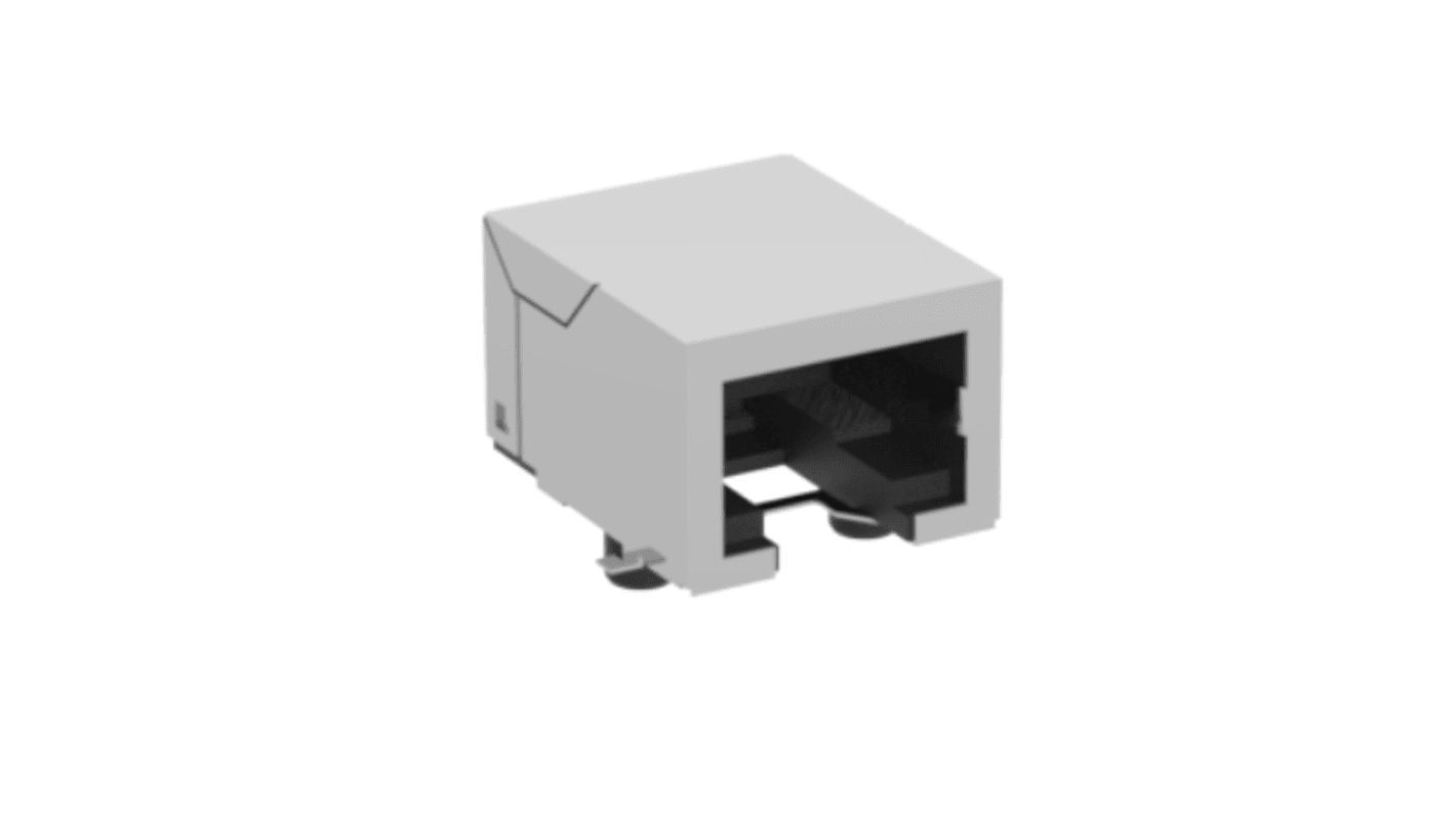 ERNI RJ csatlakozómodul (RJ45) 8P–8C utas Cat3, Cat4, Nő 1x1