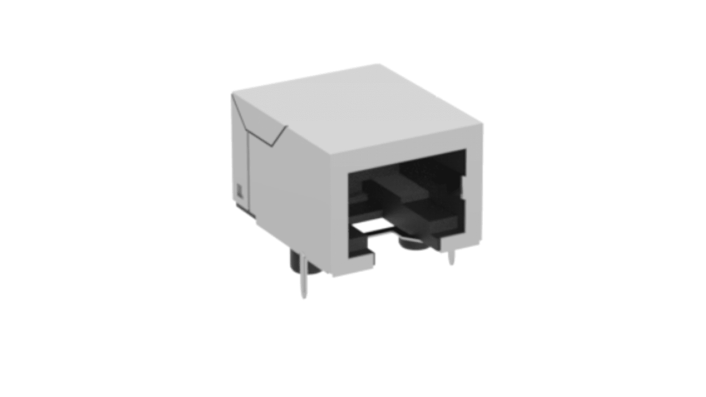 ERNI Female RJ Connector Module, Through Hole, Cat3, Cat4