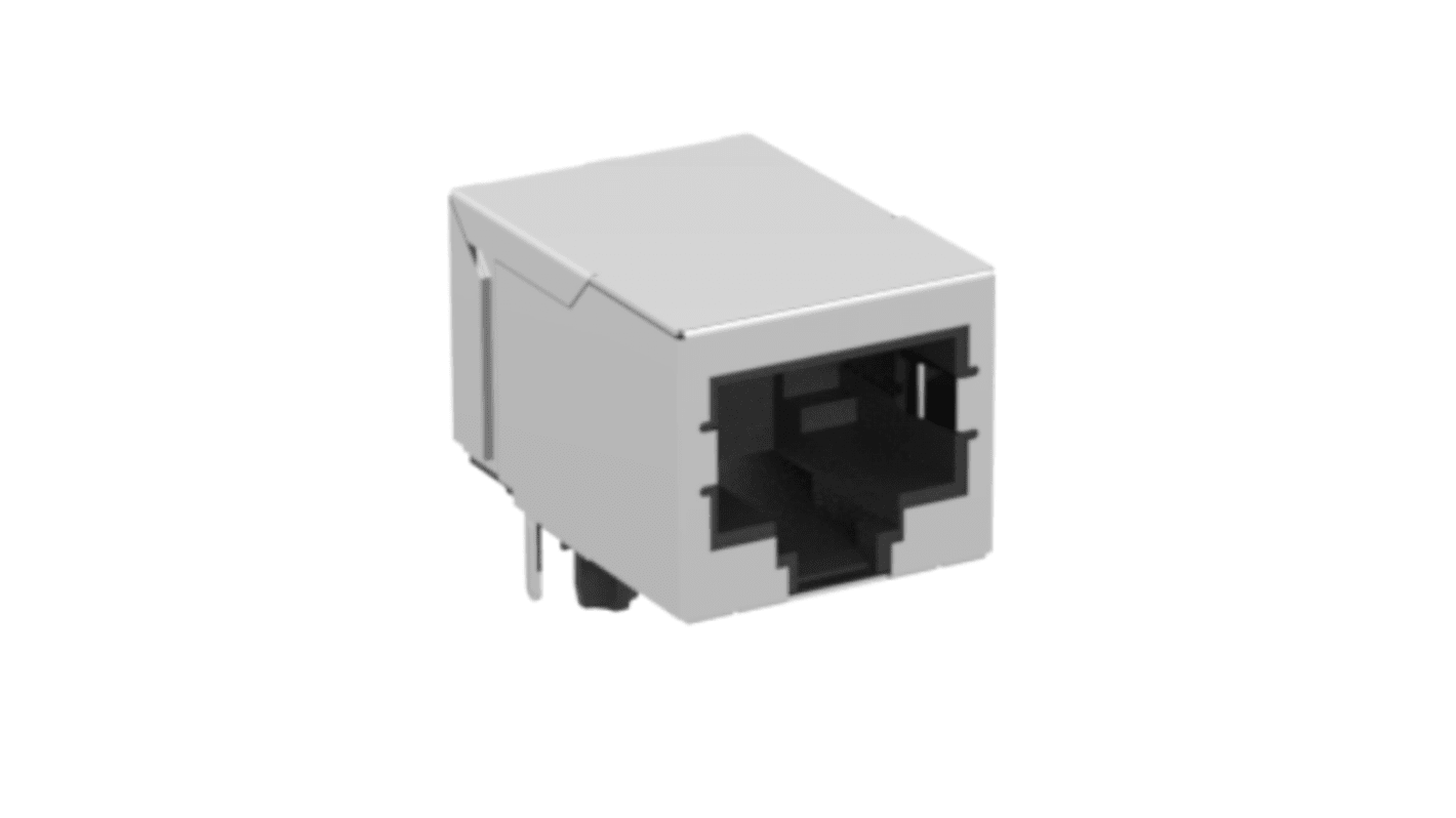 ERNI Female RJ Connector Module, Through Hole, Cat5