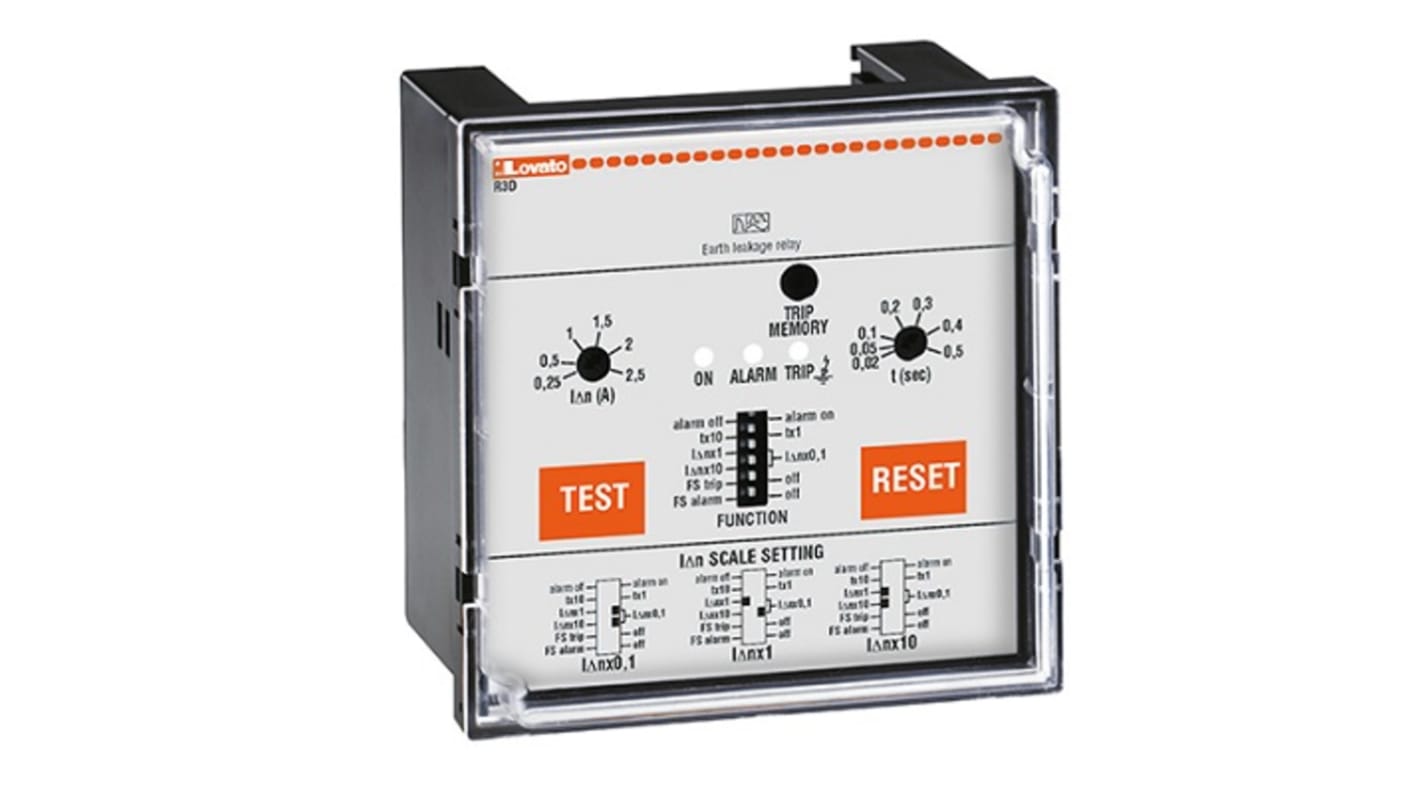 Lovato Erdschlussrelais 50 Hz, 60 Hz, 0.025 → 25A 2