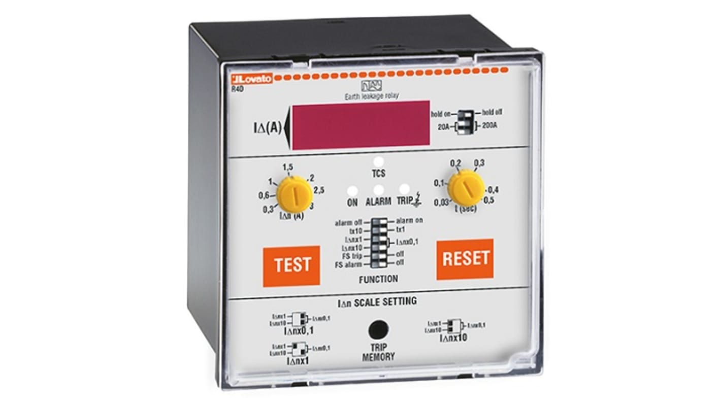 Lovato Erdschlussrelais 50 Hz, 60 Hz, 0.03 → 30A 2