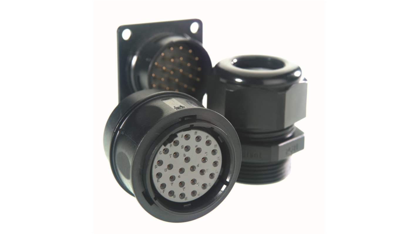 Amphenol Air LB Circular Connector, 12 Contacts, Panel Mount, Socket, IP67, ECTA 544 Series