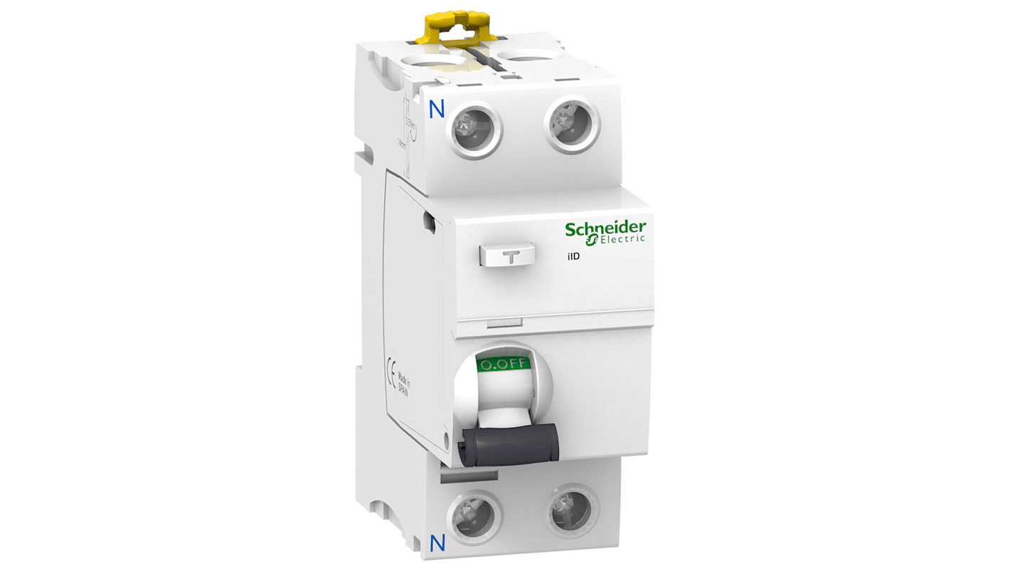 Interrupteur différentiel Schneider Electric iID, 2 Pôles, 63A, 300mA, Type AC