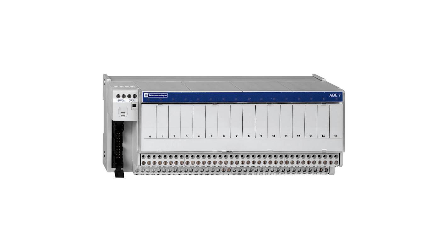 Base Schneider Electric ABE7, para usar con Relé electromecánico enchufable ABE7