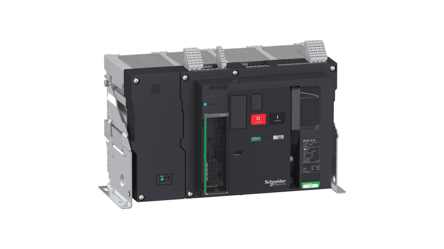 Schneider Electric, Masterpact MCCB 4P 1.6kA, Fixed Mount