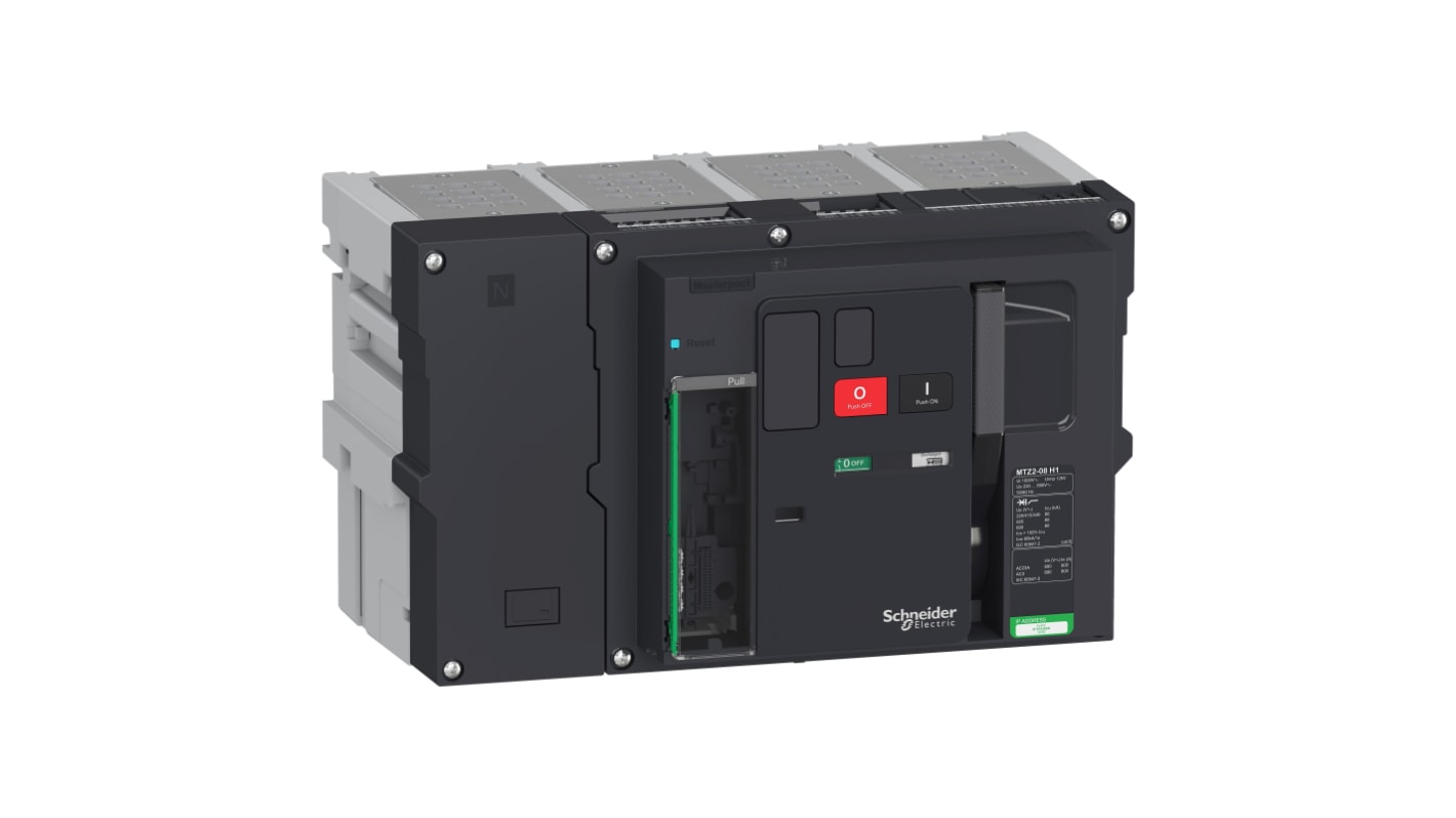 Schneider Electric, Masterpact MCCB 4P 800A, Fixed Mount
