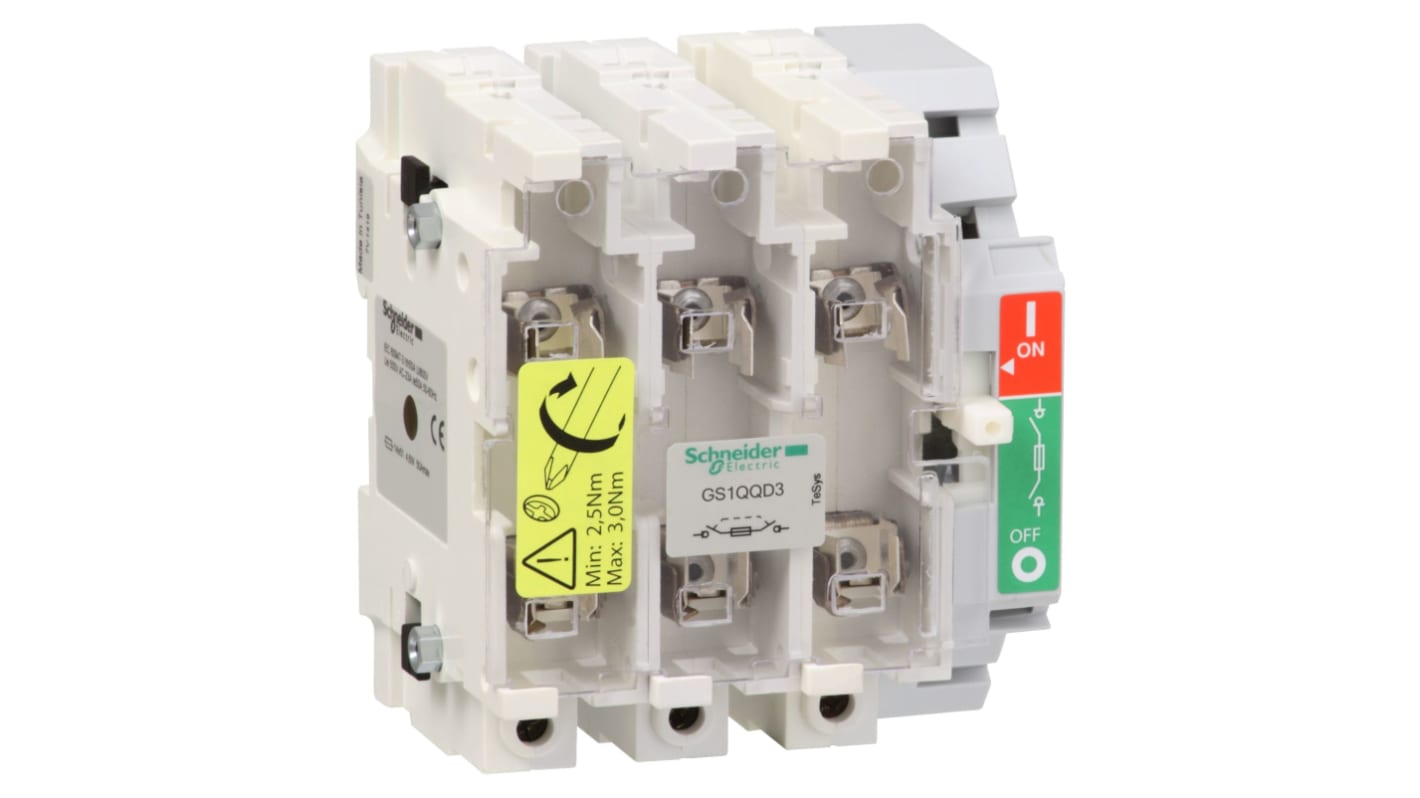 Schneider Electric Switch Disconnector, 3 Pole, 400A Max Current, 200A Fuse Current