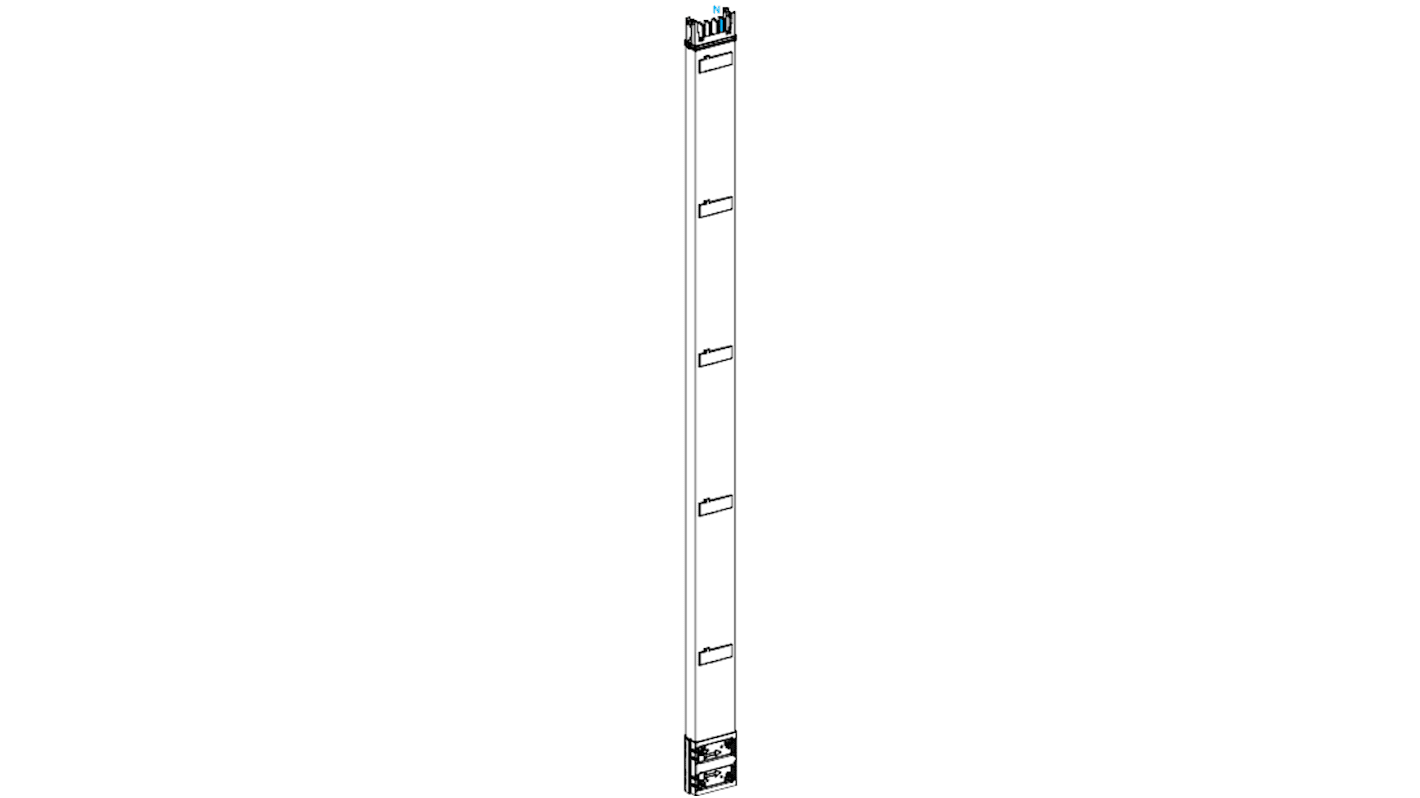 Barra collettrice, terminale per cavo Schneider Electric in Alluminio serie Canalis KS, 2500 x 146 x 54mm