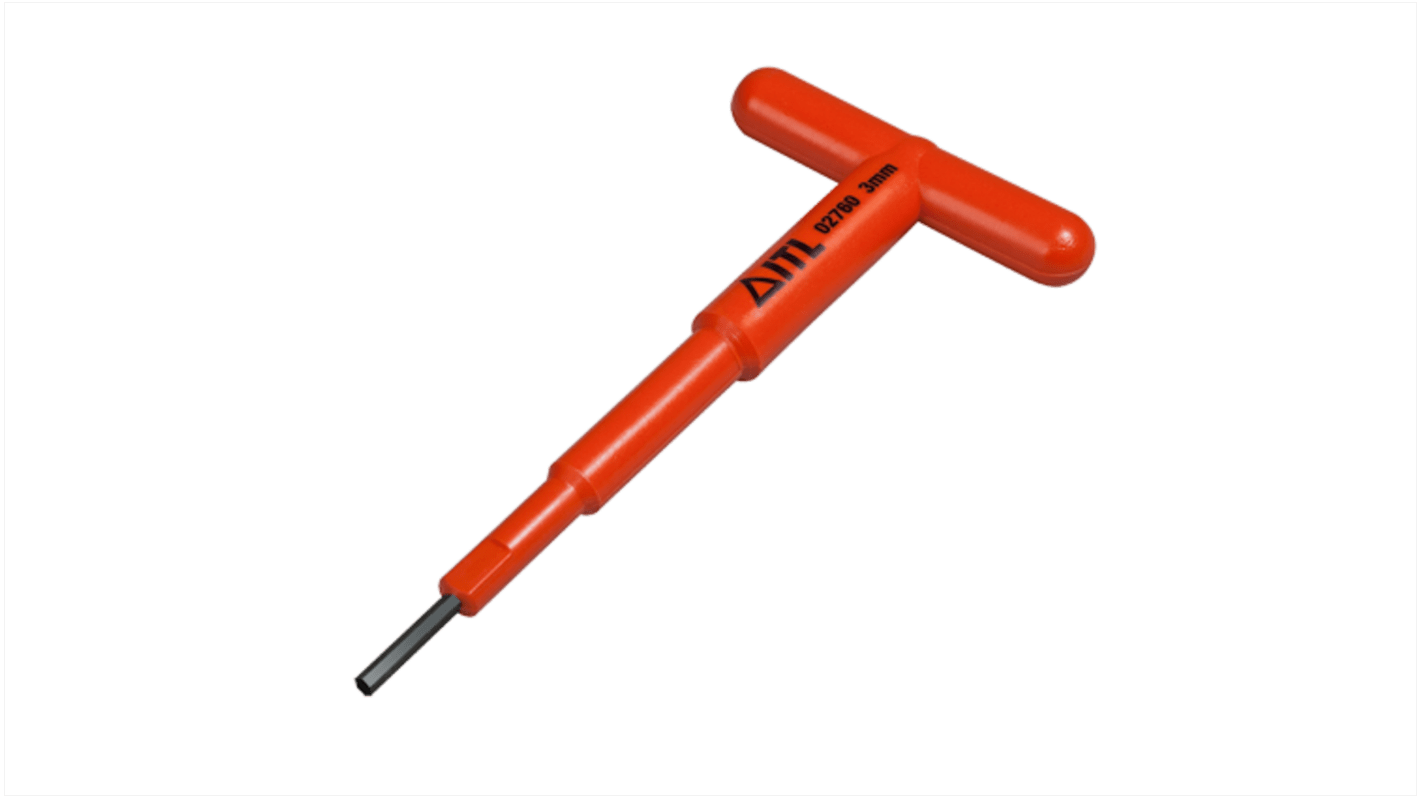 02760 ITL Insulated Tools Ltd T Shape Metric Hex Key, 3mm RS