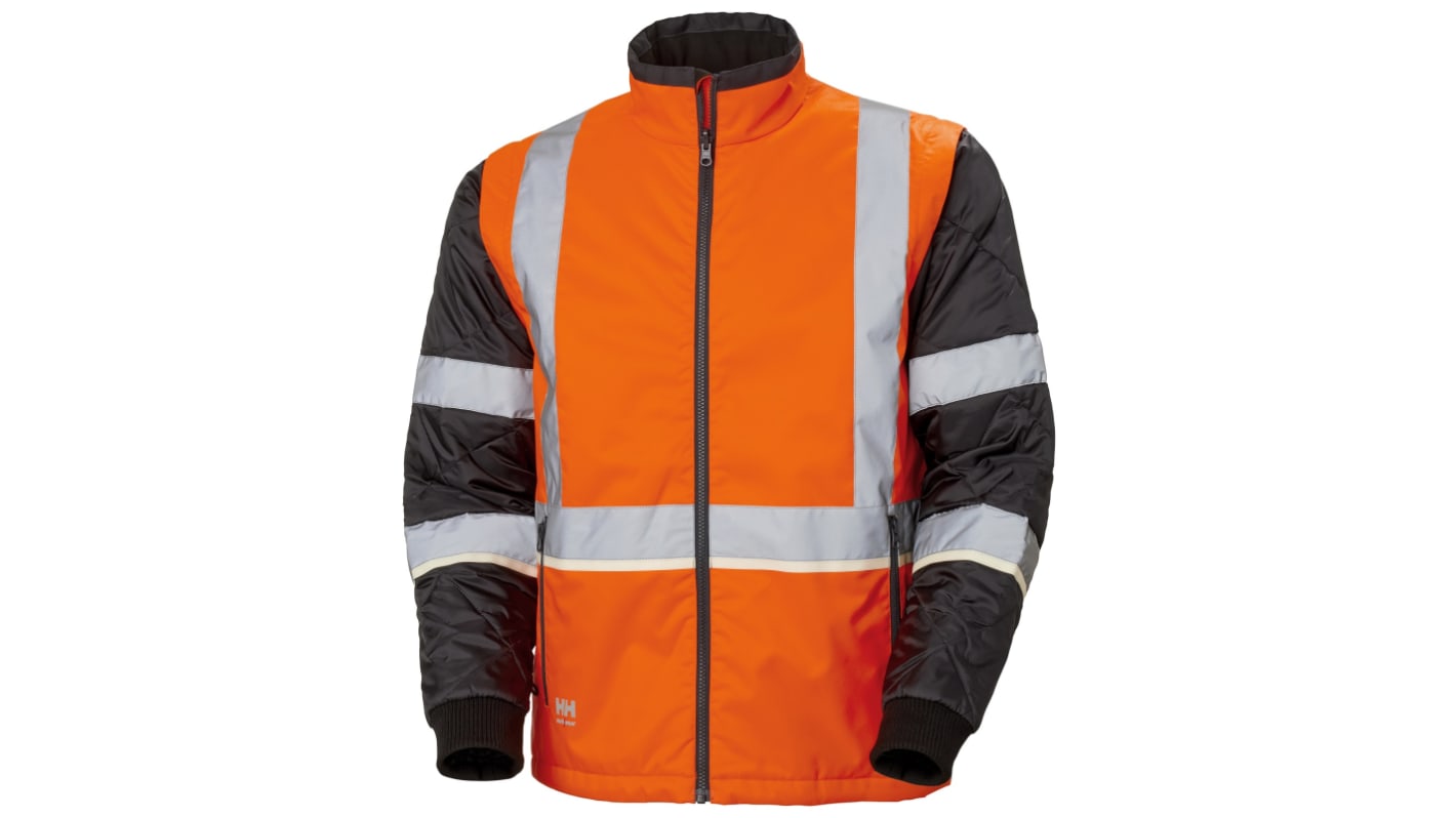 Helly Hansen Black/Green/White/Yellow Unisex Hi Vis Jacket, L