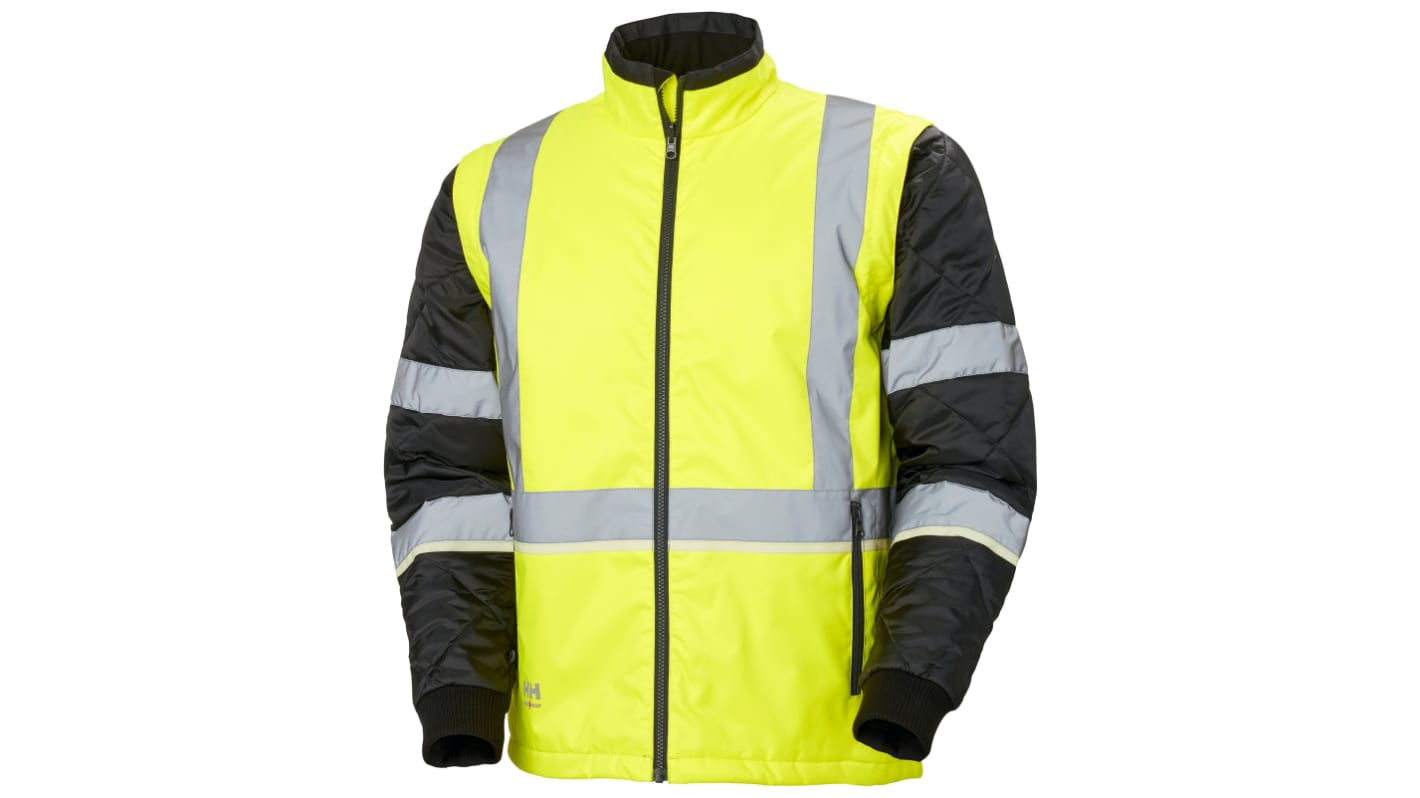 Helly Hansen Black/Green/White/Yellow Unisex Hi Vis Jacket, XS