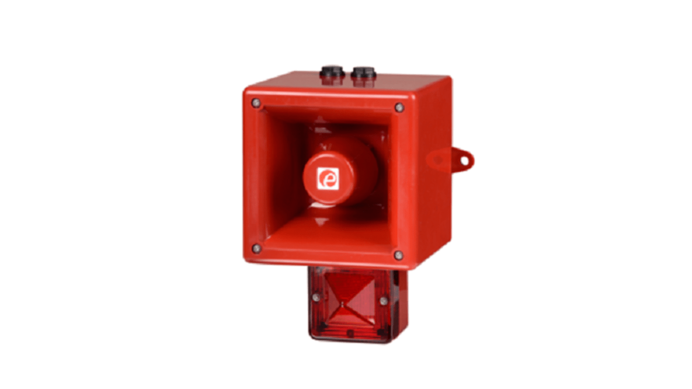 e2s AL112NX Series Amber Sounder Beacon, 24 V, IP66, Wall Mount, 120dB at 1 Metre