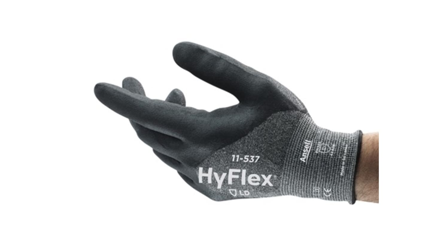 Ansell Grey Nylon Cut Resistant Cut Resistant Gloves, Size 6, XS, Nitrile Foam Coating