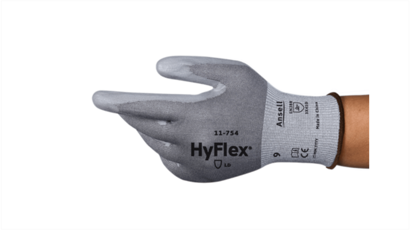 Ansell Schneidfeste Handschuhe, Größe 11, XXL, Schneidfest, Nylon Grau