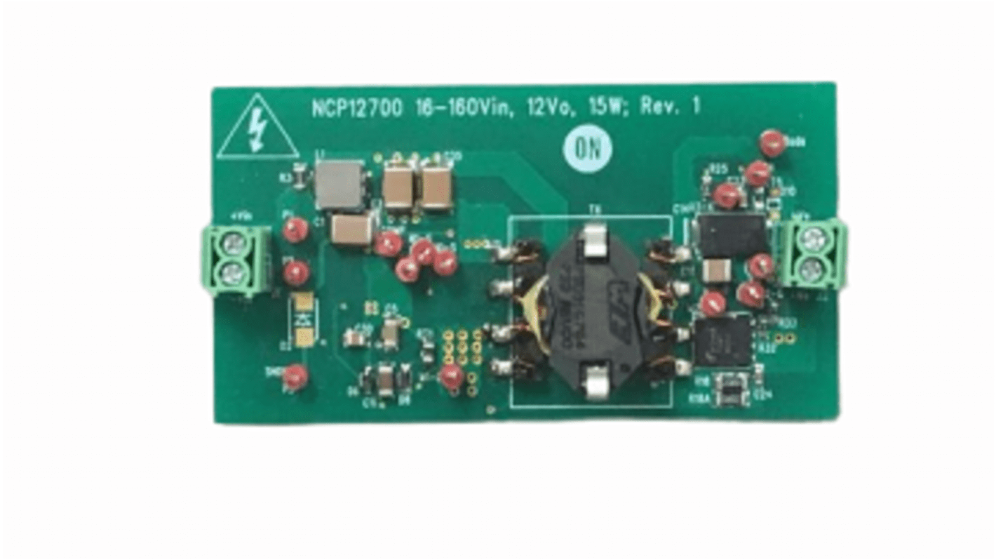 Placa de controlador Controlador PWM onsemi Ultra Wide Input Current Mode PWM Controller - NCP12700WIDEVINGEVB