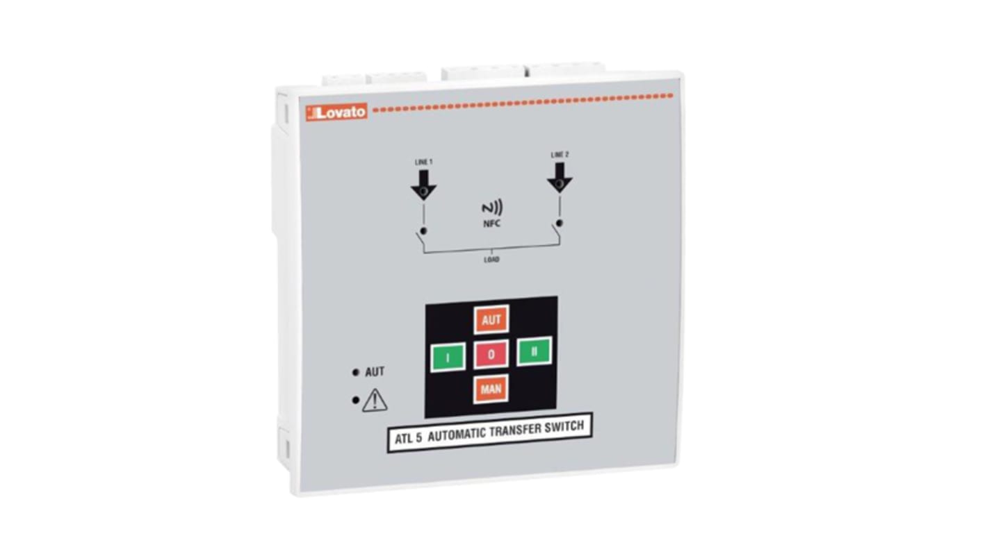 Lovato ATL Series Controller for Use with 2 Power Sources With Three Phase Control, Relay Output, 2-Input, Digital Input