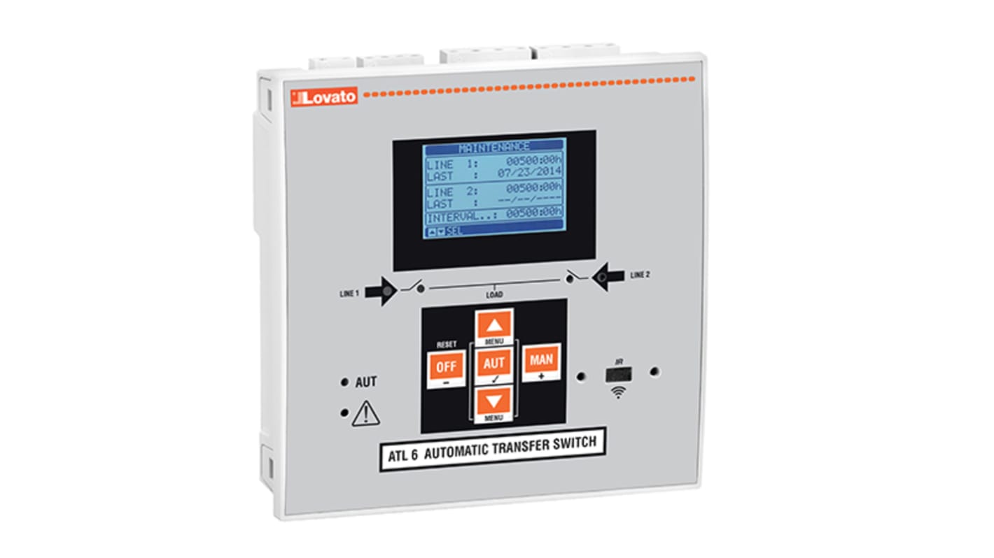 Lovato ATL Controller, 6 Eing. / 6 Digitaleing. Relais Ausg.Typ Digital Eing.Typ für 2 Stromquellen mit