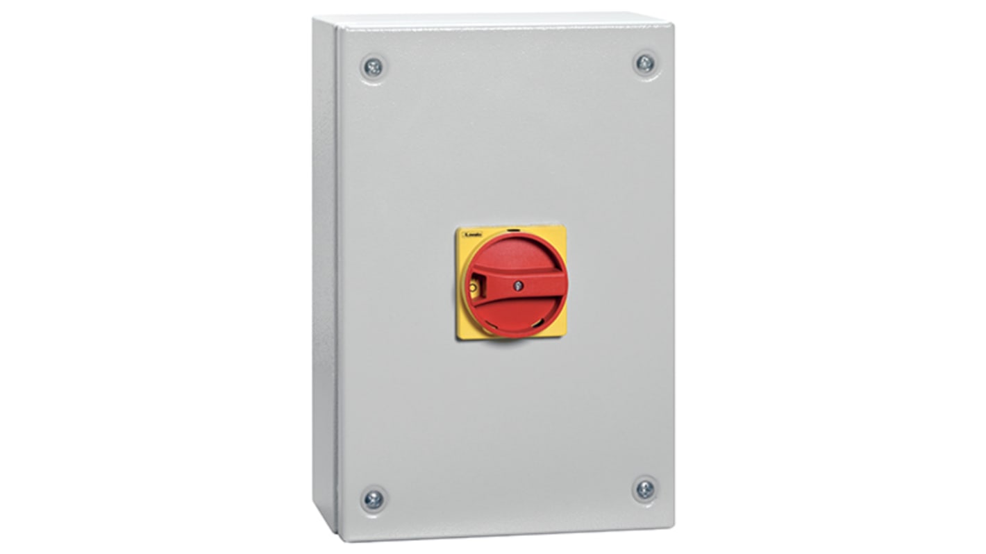 Lovato 3P Pole Wall Mount Switch Disconnector - 160A Maximum Current, 55kW Power Rating, IP65