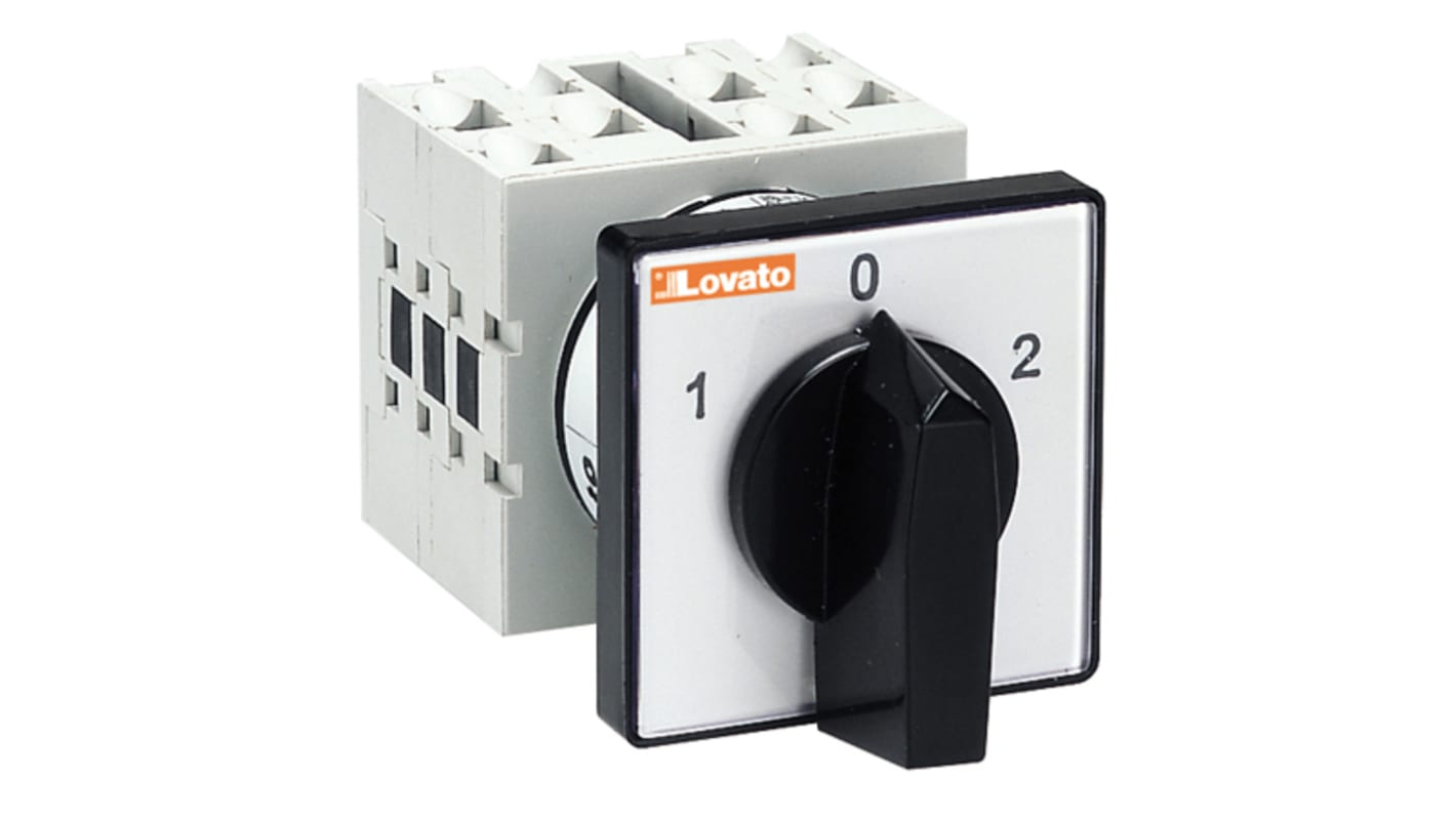 GX1613U Lovato 3 Position 60° Motor Control Cam Switch, 16A, Short