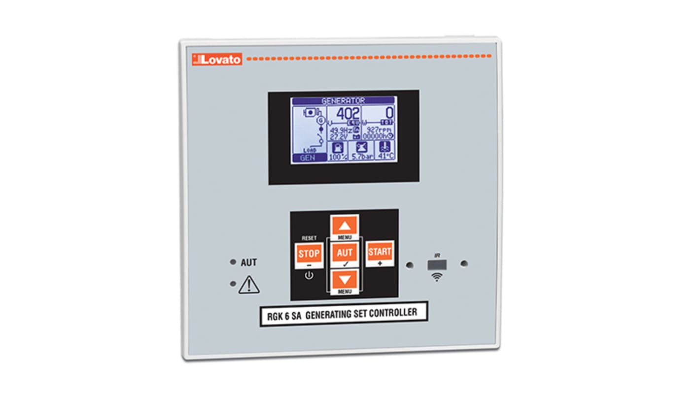 Lovato Grafisches LCD-Display Einbaumessgerät für Frequenz, TRMS-Strom, TRMS-Spannung H 144mm B 144mm T. 53.3mm