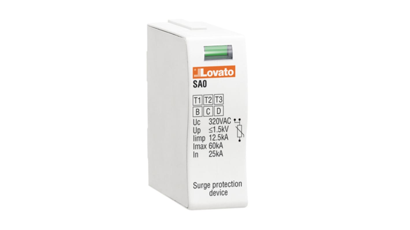 Lovato Single Phase Replacement cartridge, 50kA, DIN Rail Mount