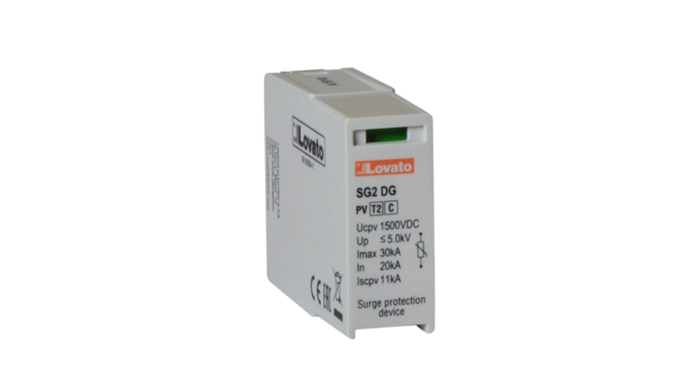 Lovato Single Phase Replacement cartridge, 30kA, DIN Rail Mount