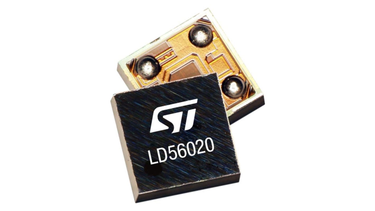 STMicroelectronics リニア電圧レギュレータ 低ノイズLDO 熱シャットダウン 1 V, LD56020J100R