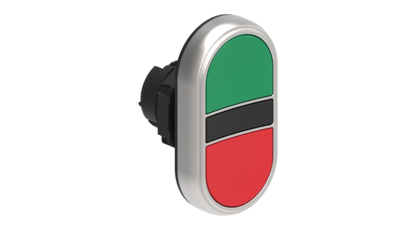 Lovato LPCB71 Series Green, Red Momentary Push Button, 22mm Cutout