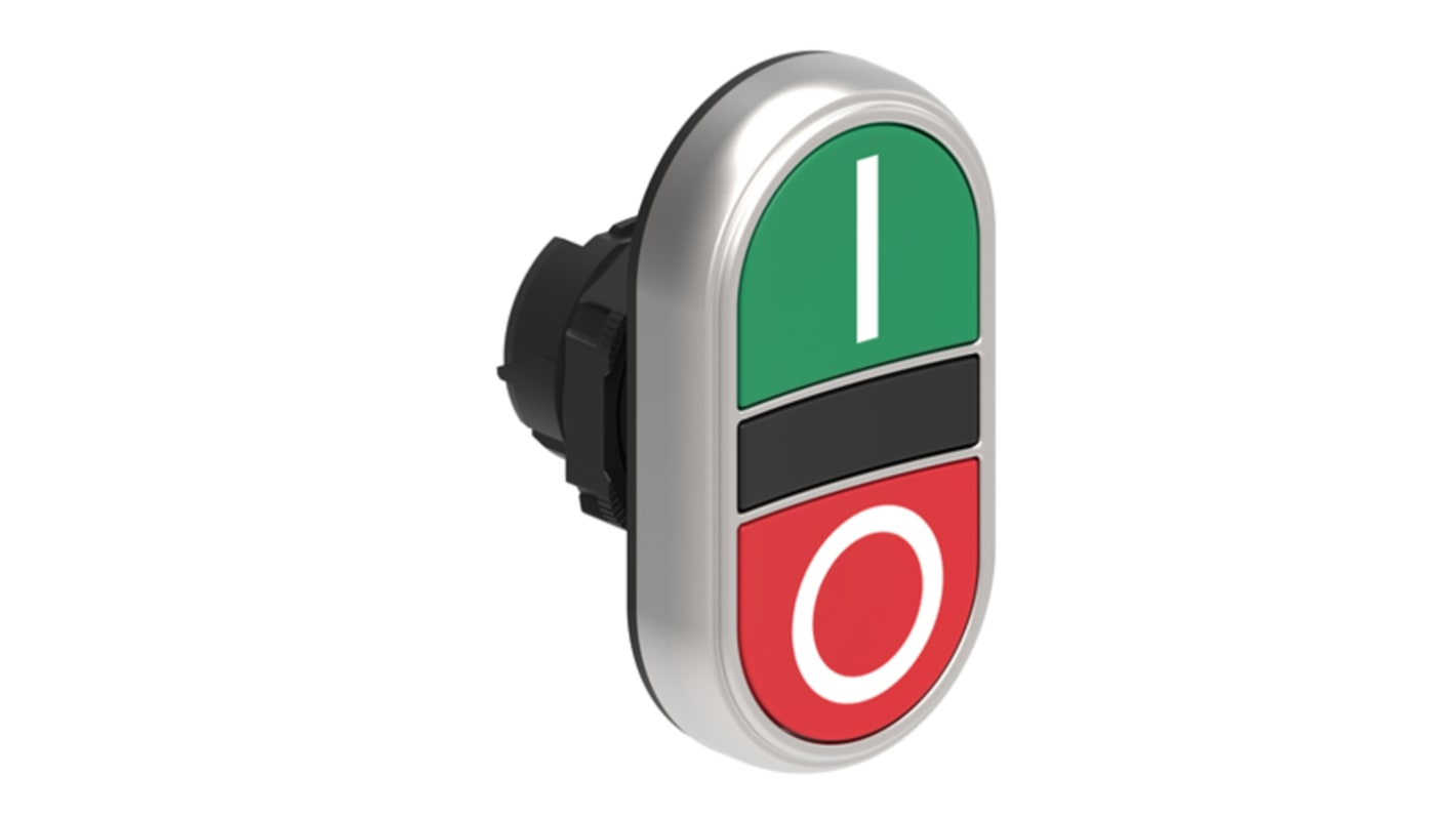 Bouton-poussoir Lovato, LPCBL71 Vert, Rouge, Ø découpe 22mm, Momentané