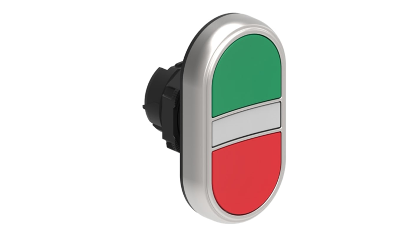 Bouton-poussoir Lovato, LPCBL71 Vert, Rouge, Ø découpe 22mm, Momentané