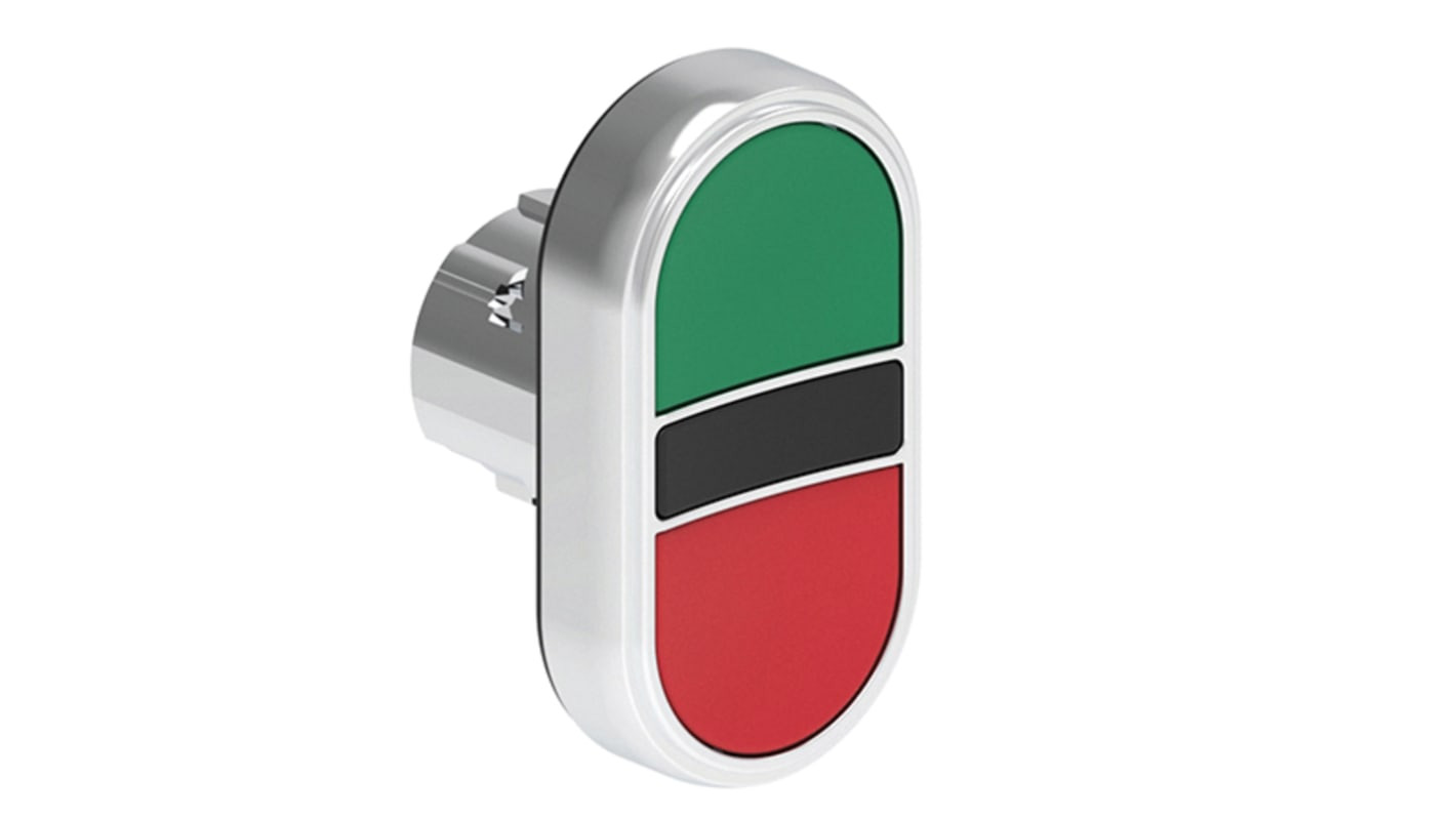 Lovato LPSB71 Series Green, Red Momentary Push Button, 22mm Cutout