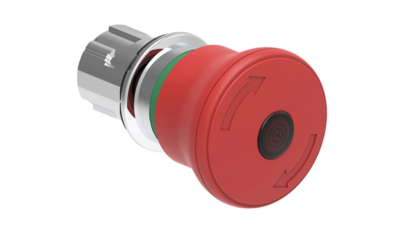 Lovato LPSBL66 Series Latching Emergency Stop Push Button, 22mm Cutout